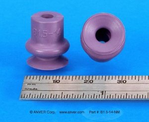 1,5 Bellow Vacuum Cups Ø11-Ø43 (High Temp Non Marking) Coval Compatible 